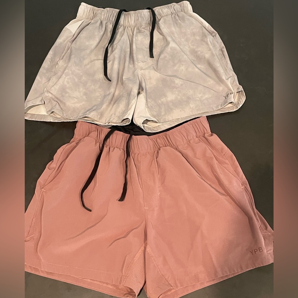 2 Pairs of Abercrombie YBP motionTEK Unlined Cardio Shorts